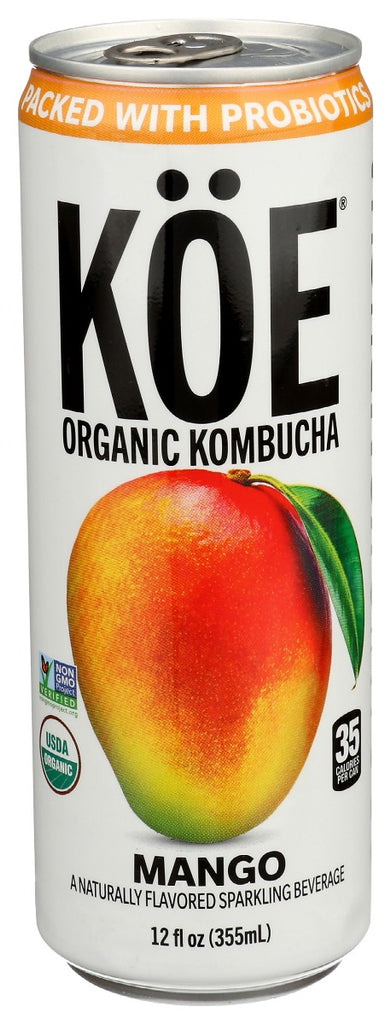 KOE: Mango Kombucha, 12 fo