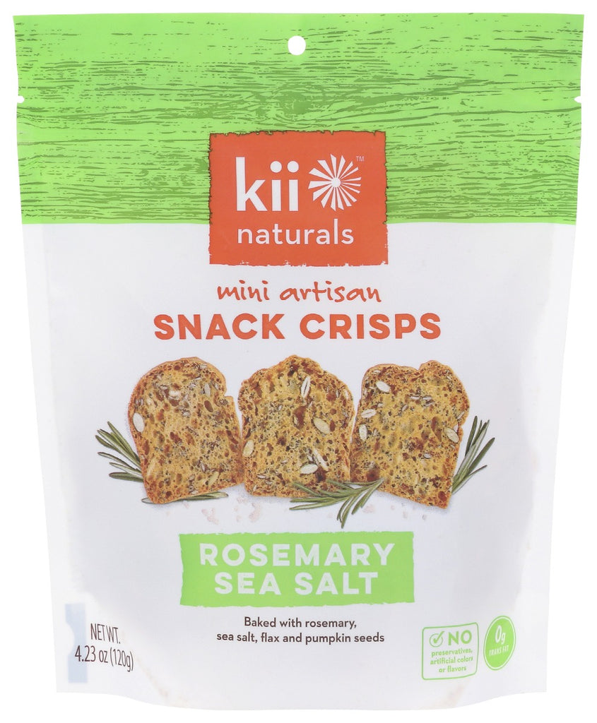 KII NATURALS: Rosemary Sea Salt Crisps, 4.23 oz