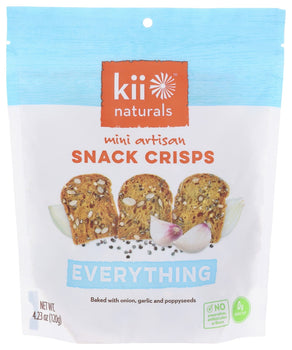 KII NATURALS: Everything Snack Crisps, 4.23 oz