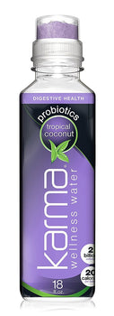 KARMA WELLNESS WATER: Probiotics Drink Tropical Coconut, 18 oz