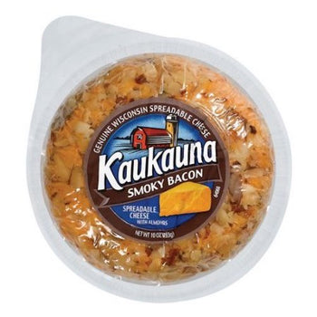 KAUKAUNA: Spreadable Cheese Ball Smoky Bacon, 10 oz