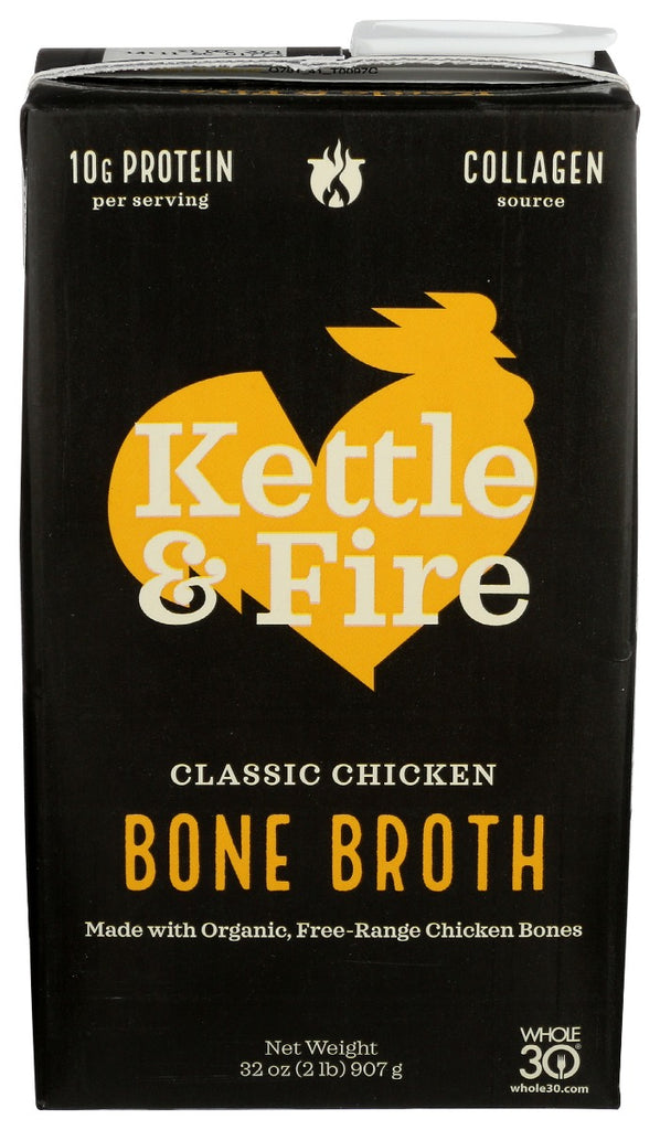 KETTLE AND FIRE: Chicken Bone Broth, 32 oz