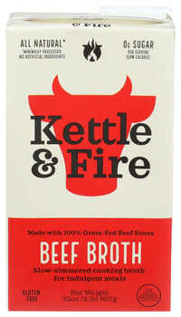 KETTLE AND FIRE: Beef Cooking Broth, 32 oz