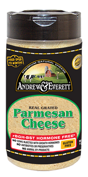 ANDREW & EVERETT: Cheese Parmesan Grated, 7 oz