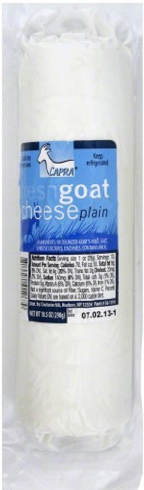 CAPRA: Cheese Goat Log Plain, 10.5 oz