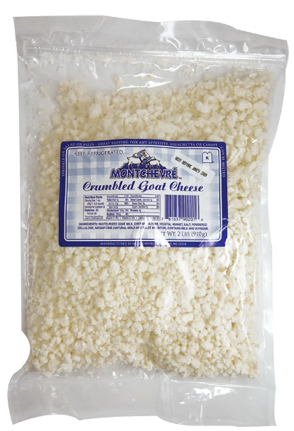 MONTCHEVRE: Crumbled Goat Cheese Zip Bag, 2 lb