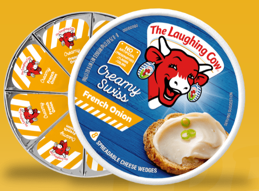 LAUGHING COW: Creamy Swiss French Onion 8 Wedges, 6 oz