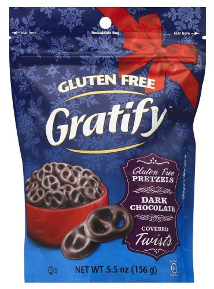 GRATIFY: Dark Chocolate Covered Twists Pretzel, 5.50 oz