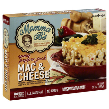 MOMMA BS: Spicy Pepper Jack Mac and Cheese Family Size, 30 oz