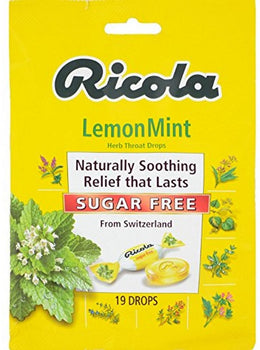 RICOLA: Sugar Free Lemon Mint Drop, 19 pc