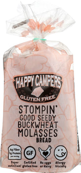 HAPPY CAMPERS GLUTEN FREE: Stompin' Good Seedy Buckwheat Molasses Bread, 17.40 oz