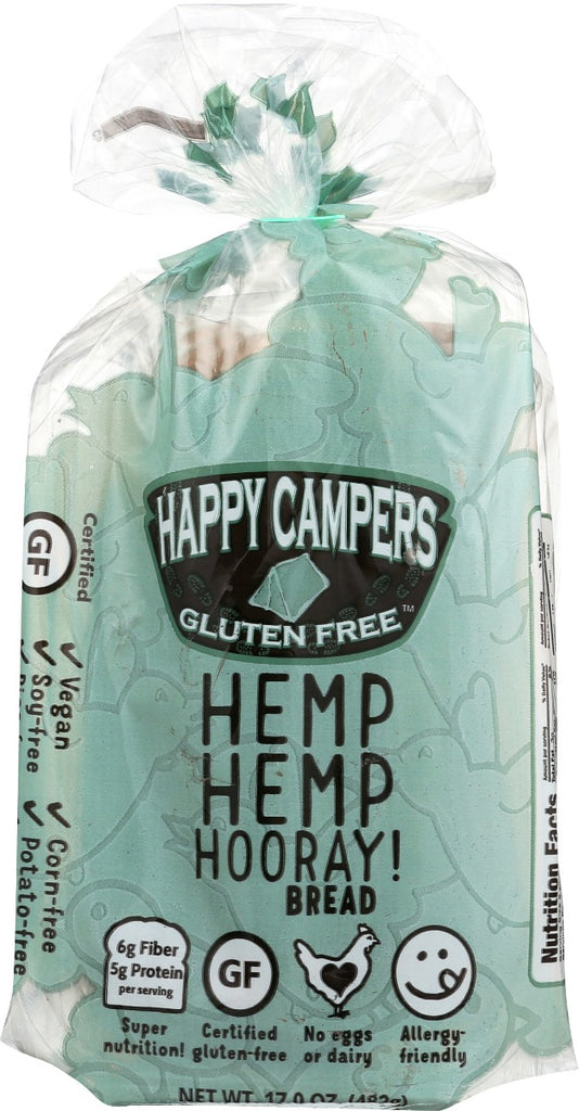 HAPPY CAMPERS GLUTEN FREE: Hemp Hemp Hooray! Bread, 17 oz