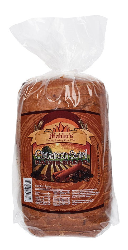 MAEHLER BAKERY: Cinnamon Swirl Raisin Bread, 24 oz