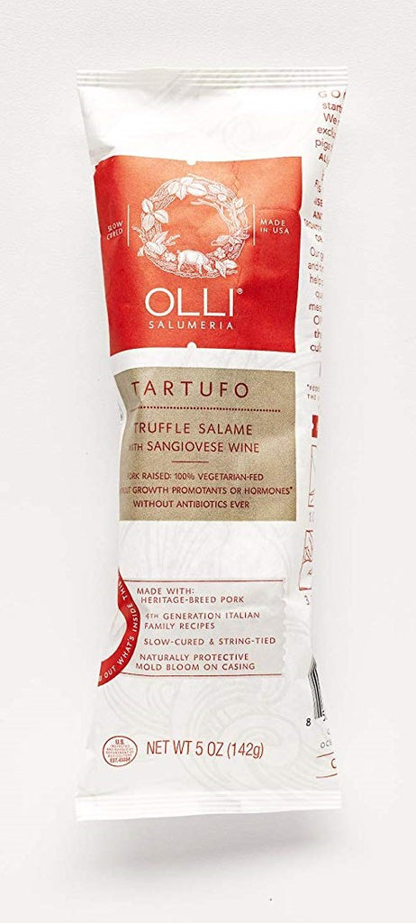 OLLI SALUMERIA: Tartufo Truffle Salame with Sangiovese Wine, 5 oz