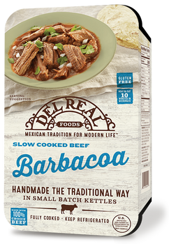 DEL REAL FOODS: Barbacoa Slow Cooked Beef, 15 oz