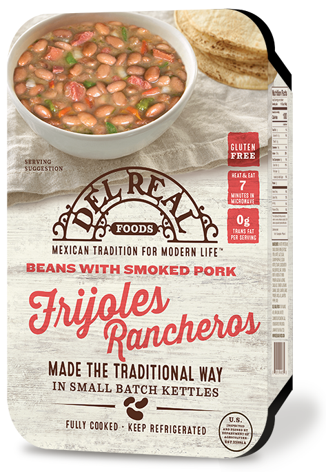 DEL REAL FOODS: Frijoles Rancheros Beans with Smoked Pork, 24 oz