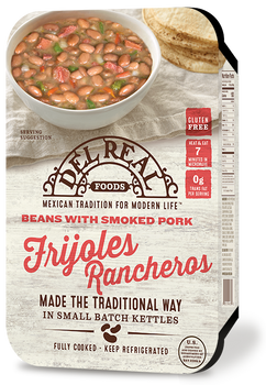 DEL REAL FOODS: Frijoles Rancheros Beans with Smoked Pork, 24 oz