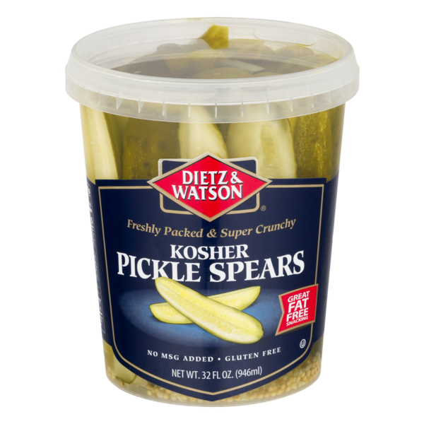 DIETZ AND WATSON: Kosher Pickle Spears, 32 oz