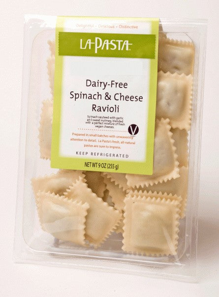 LA PASTA: Dairy-free Spinach & Cheese Ravioli, 9 oz