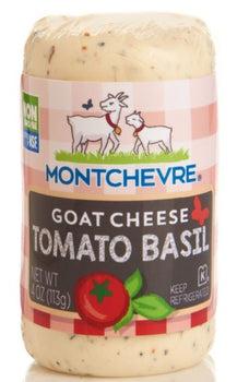 MONTCHEVRE: Goat Cheese Tomato Basil Log, 4 oz