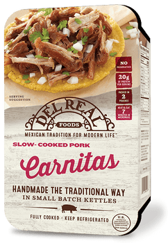 DEL REAL FOODS: Carnitas Slow-Cooked Pork, 15 oz