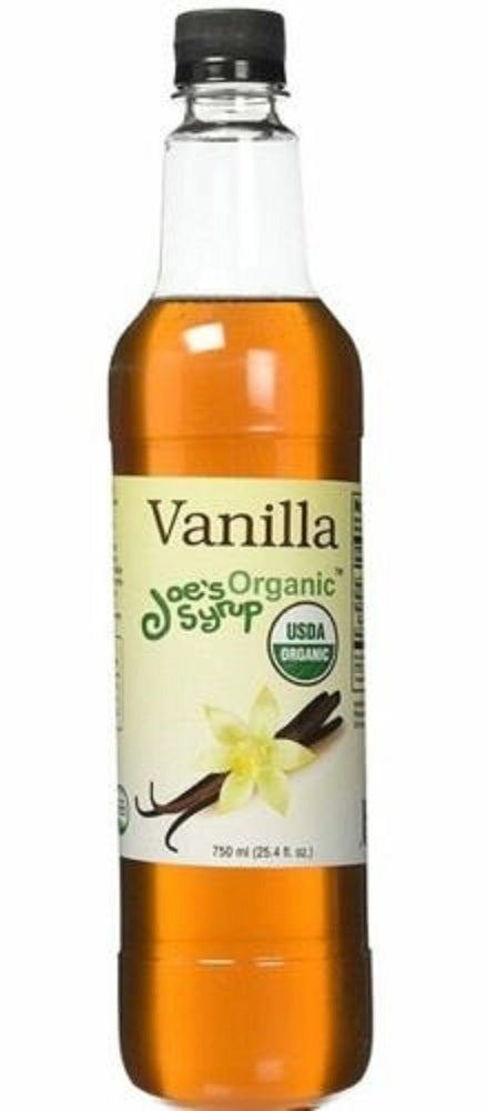 JOE'S SYRUP: Organic Vanilla Syrup, 25.40 oz