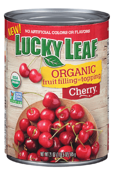 LUCKY LEAF: Organic Cherry Fruit Filling, 21 oz