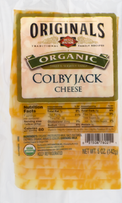 DIETZ AND WATSON: Colby Jack Pre-Sliced Cheese, 5 oz