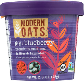 MODERN OATS: Goji Blueberry Premium Oatmeal, 2.6 oz