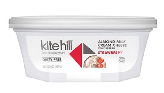 KITE HILL: Almond Milk Cream Cheese Style Spread Strawberry, 8 oz