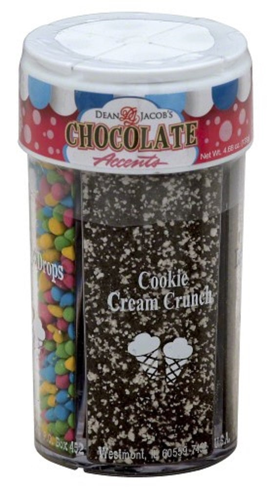 DEAN JACOB'S: Chocolate Accents 4 Ice Cream Sprinkles, 4.68 oz