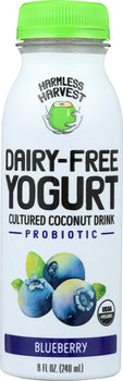 HARMLESS HARVEST: Dairy-Free Yogurt Drink Blueberry, 8 oz