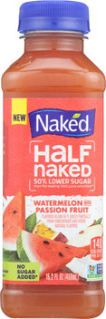 NAKED JUICE: Fruit Smoothie with 50% Lower Sugar Watermelon with Passion Fruit, 15.20 oz