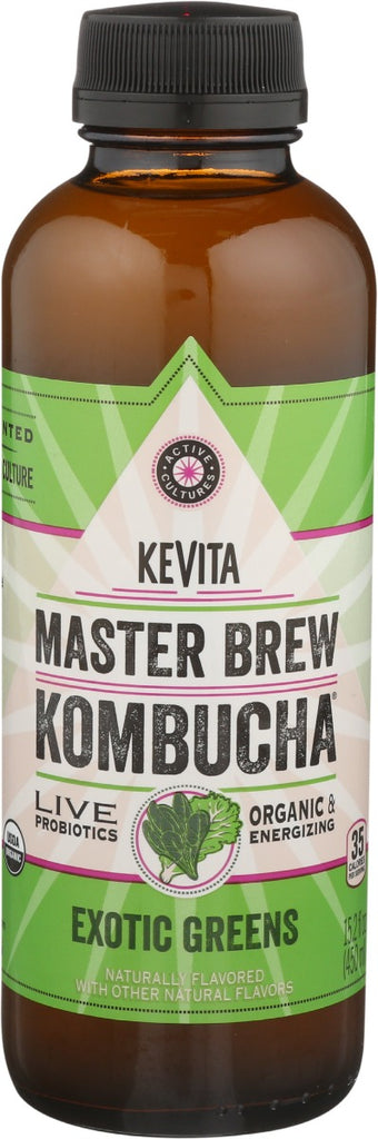 KEVITA: Master Brew Kombucha Exotic Greens, 15.20 oz