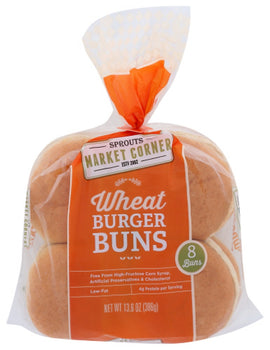 GONNELLA FROZEN: Wheat Burger Buns, 13.60 oz