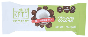 KISS MY KETO: Chocolate Coconut Keto Bar, 1.76 oz