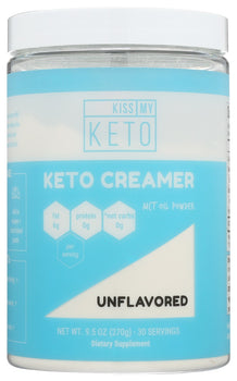 KISS MY KETO: Unflavored Keto Creamer, 9.50 oz