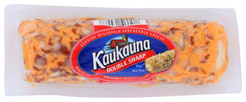 KAUKAUNA: Double Sharp Cheese Log, 10 oz