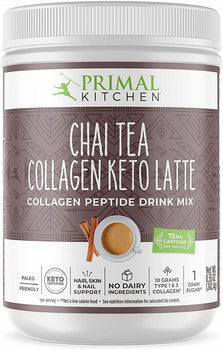 PRIMAL KITCHEN: Chai? ?Tea? ?Collagen? ?Keto? ?Latte? Drink Mix, 8.55 oz