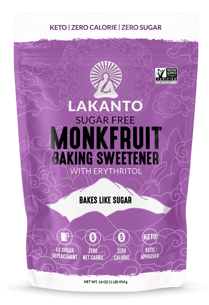 LAKANTO: Sugar Free Monkfruit Baking Sweetener, 16 oz