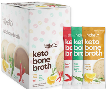 KISS MY KETO: Keto Bone Broth Variety Pack, 285 gm