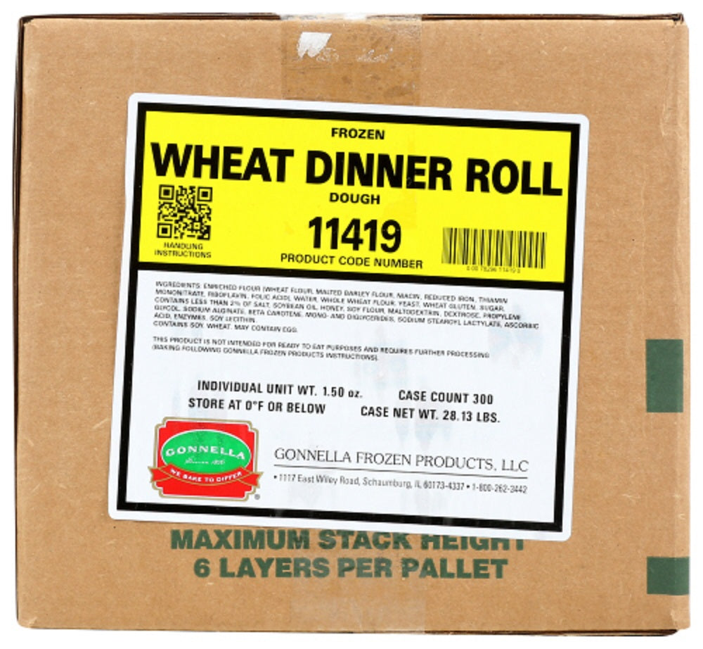 GONNELLA FROZEN: Wheat Dinner Roll Dough, 300 pc