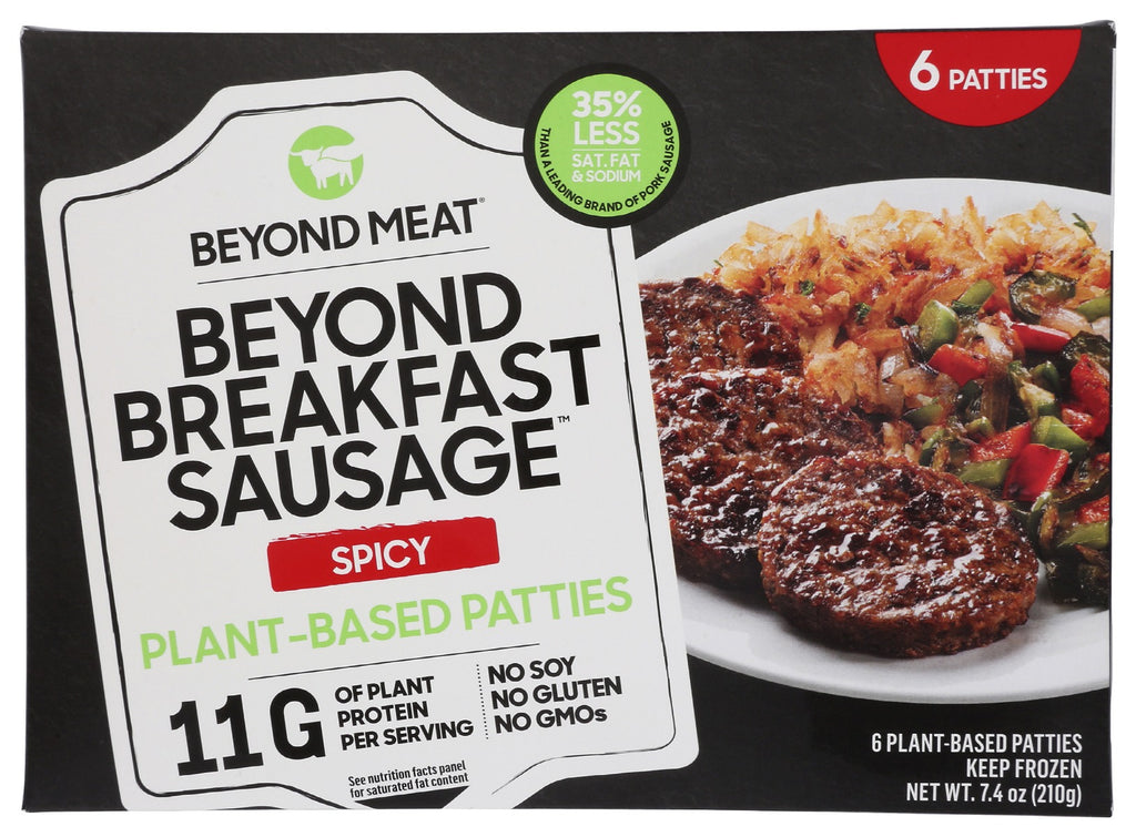 BEYOND MEAT: Beyond Breakfast Sausage Spicy Plant Based Patties, 7.4 oz