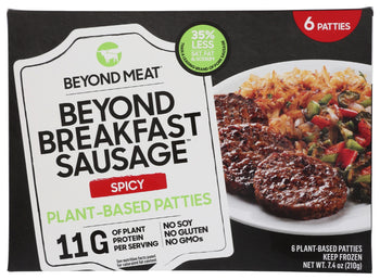 BEYOND MEAT: Beyond Breakfast Sausage Spicy Plant Based Patties, 7.4 oz