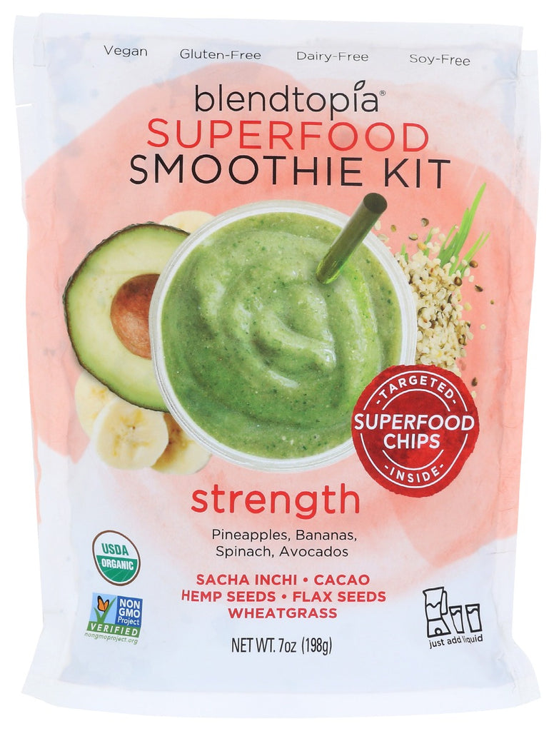 BLENDTOPIA: Strength Superfood Smoothie Kit, 7 oz