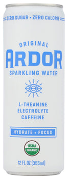 ARDOR ORGANIC: Original Sparkling Water, 12 fo