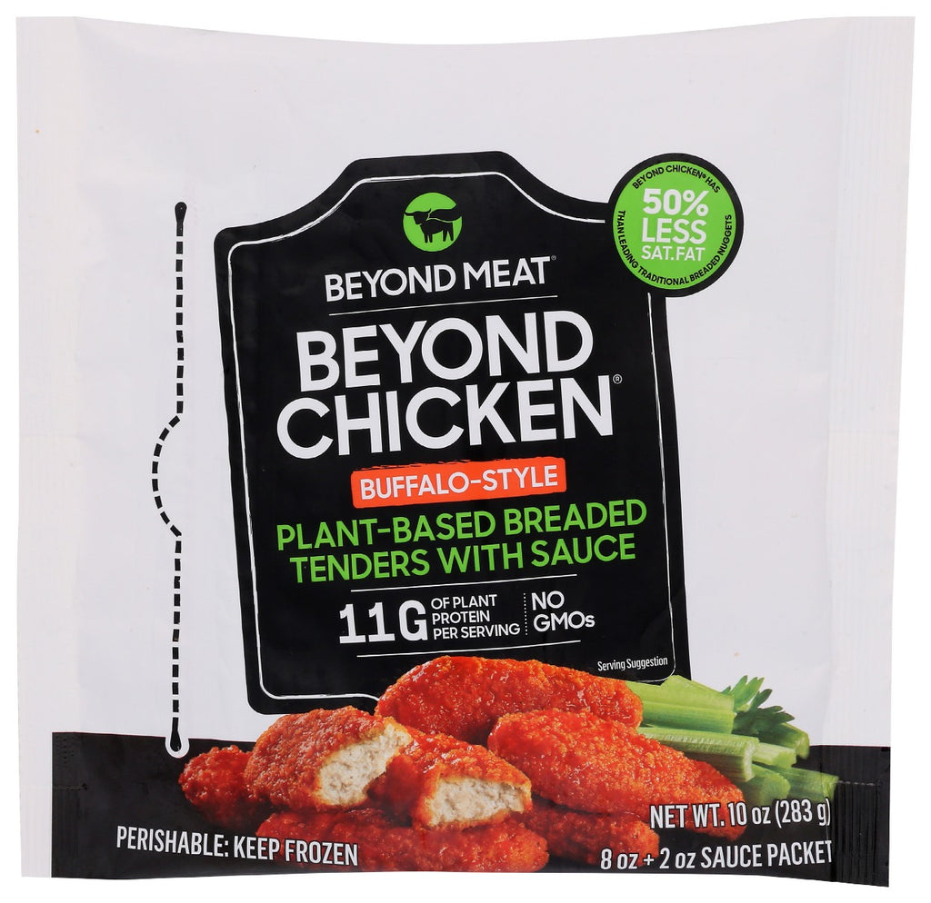 BEYOND MEAT: Beyond Chicken Buffalo Style Plant Based Breaded Tenders With Sauce, 10 oz