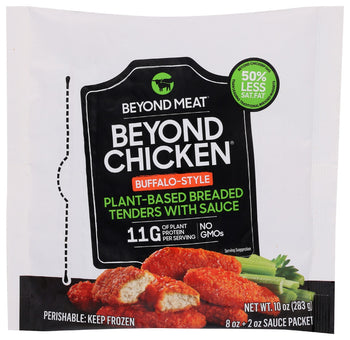 BEYOND MEAT: Beyond Chicken Buffalo Style Plant Based Breaded Tenders With Sauce, 10 oz