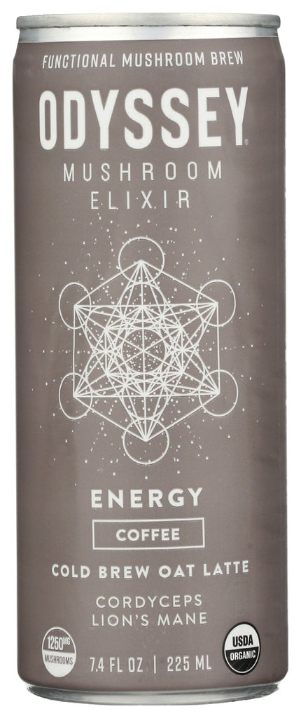 ODYSSEY ELIXIR: Energy Cold Brew Oat Latte, 7.4 oz