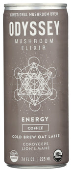 ODYSSEY ELIXIR: Energy Cold Brew Oat Latte, 7.4 oz